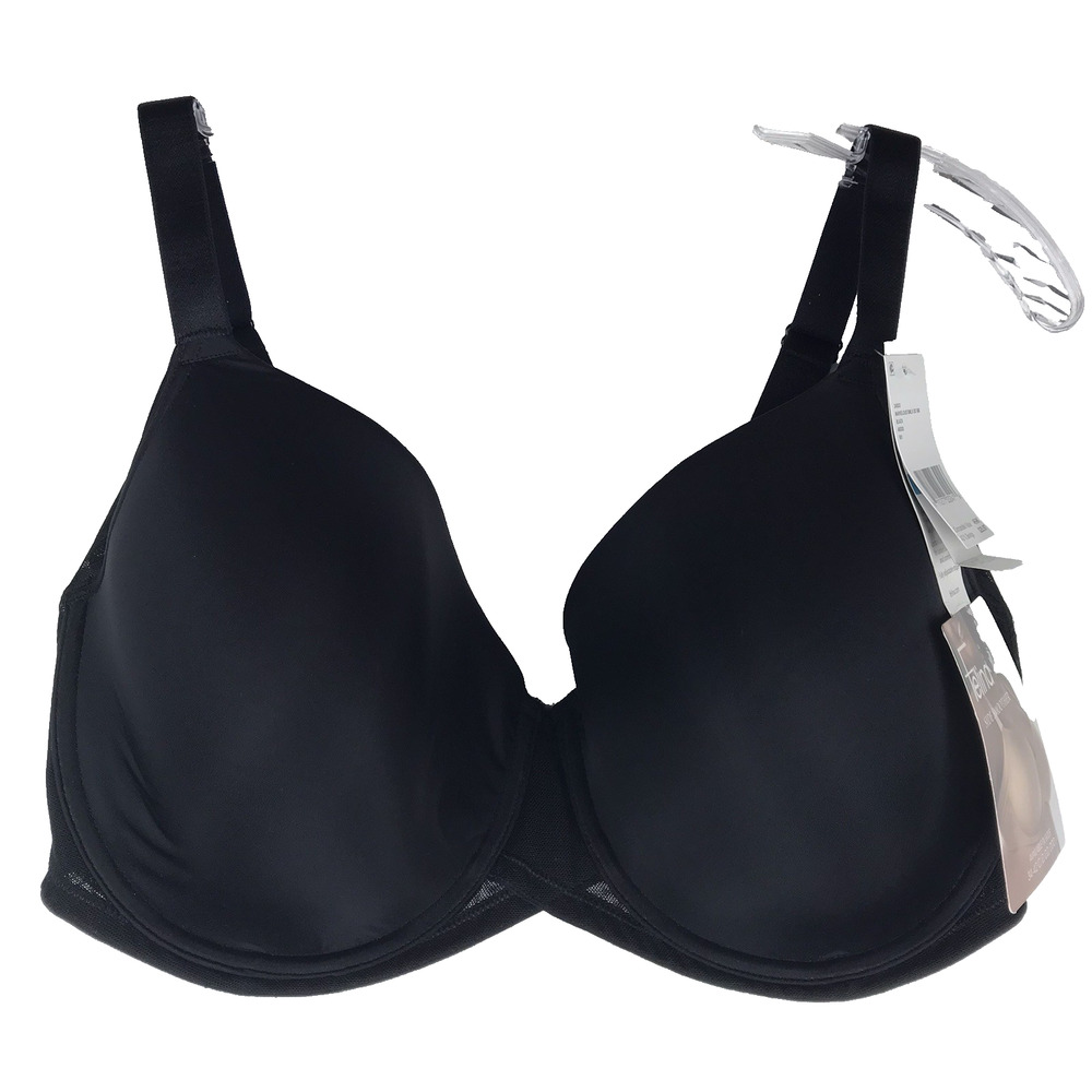 NWT Felina Paramour Marvelous Side Smoother Contour Bra Black Size 40DDD (F)